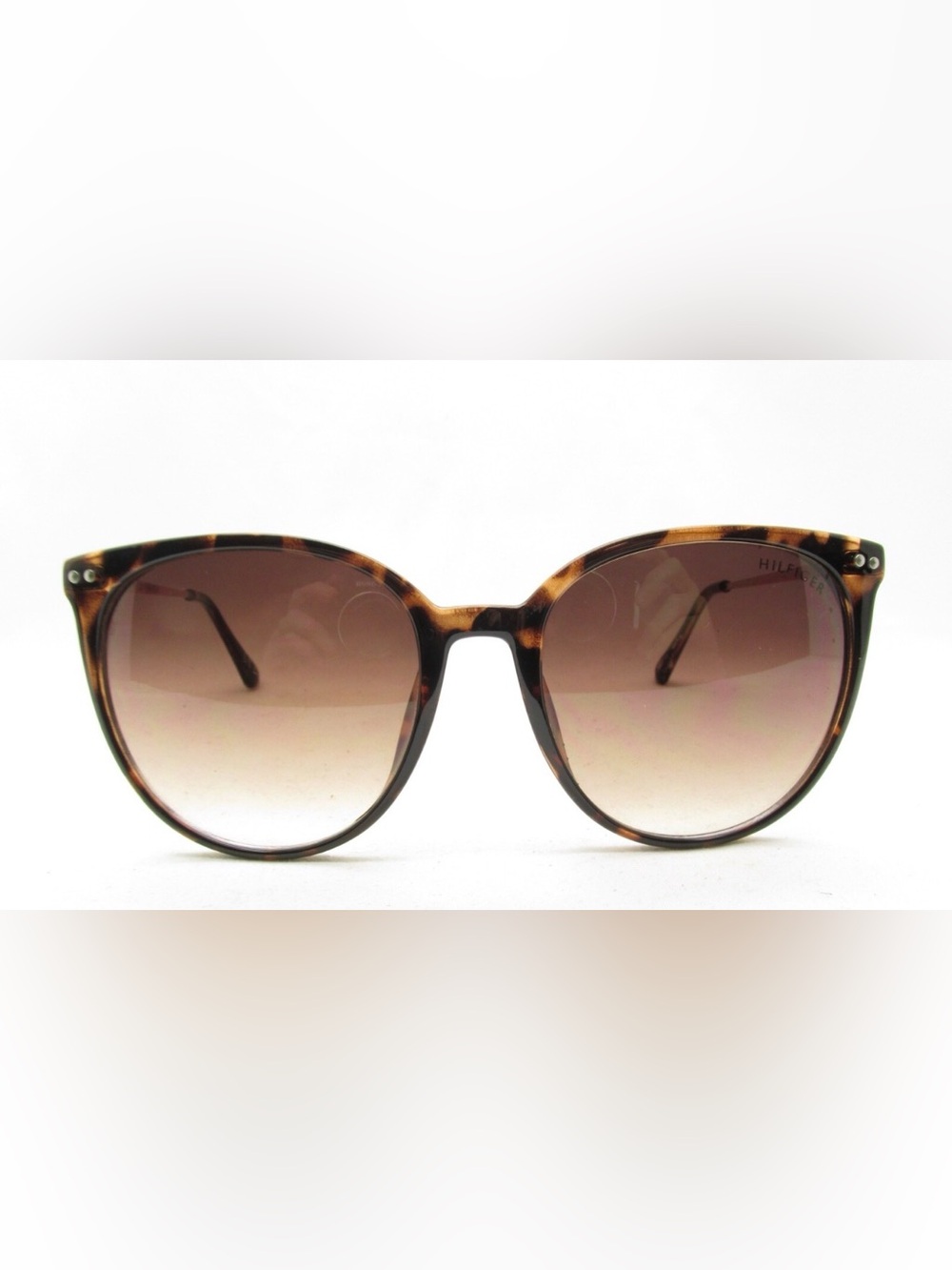 Tommy Hilfiger bellatrix brown tortoise rose gold aviator gradient sunglasses